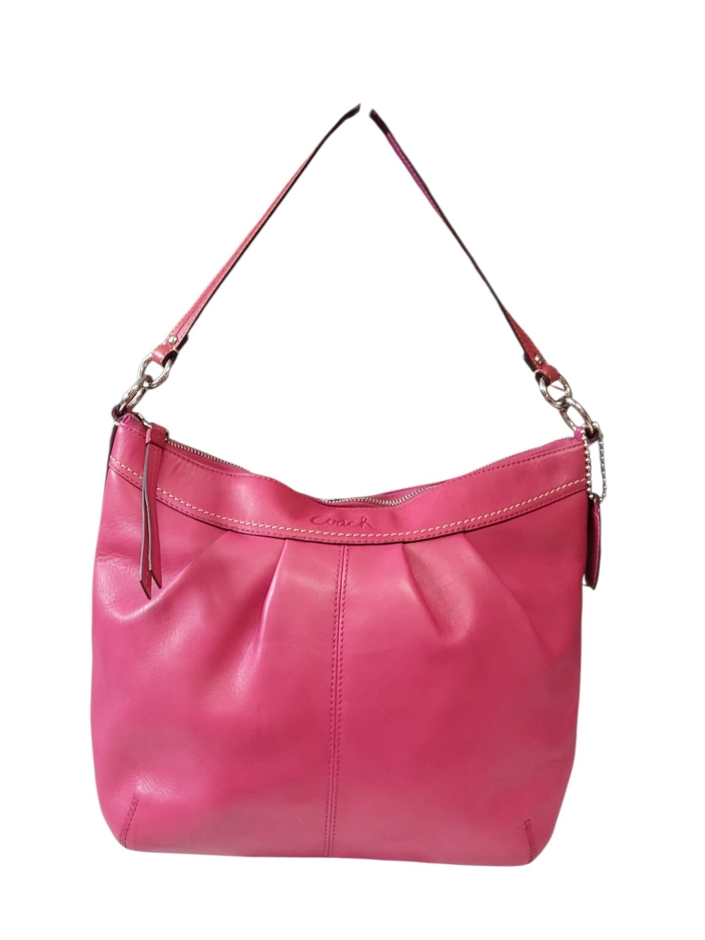 Coach Hot Pink Leather Soho Hobo Shoulder Bag